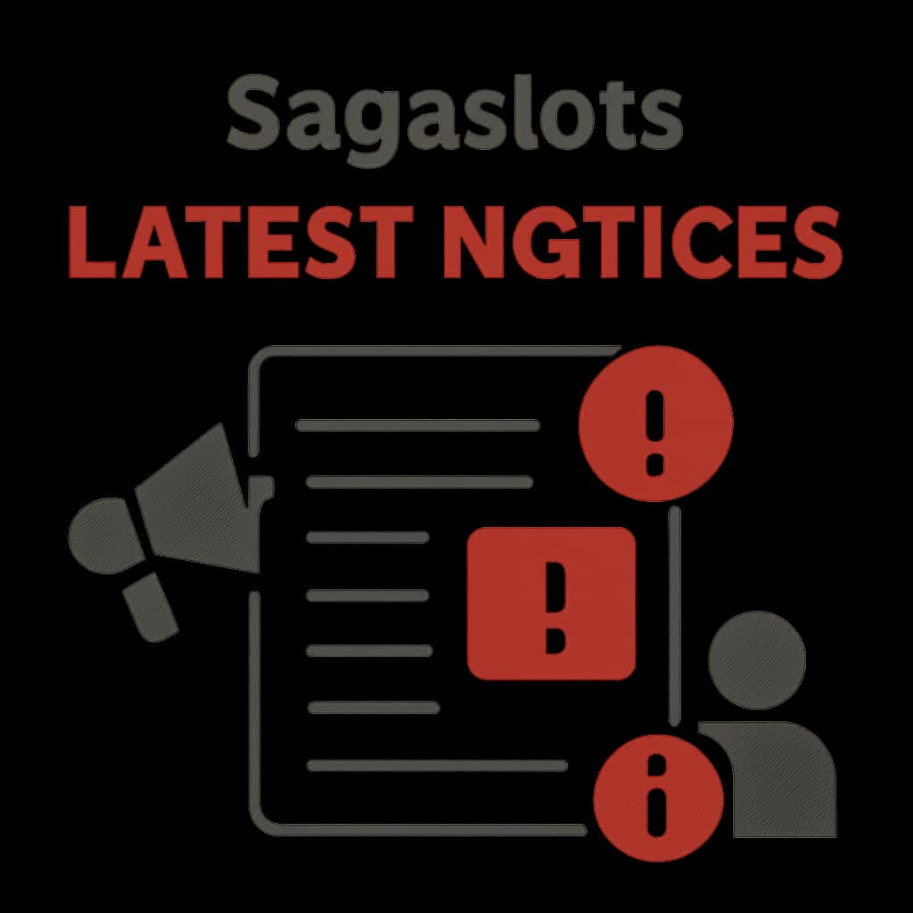 An educational diagram explaining the key points of Latest Sagaslots Notices.