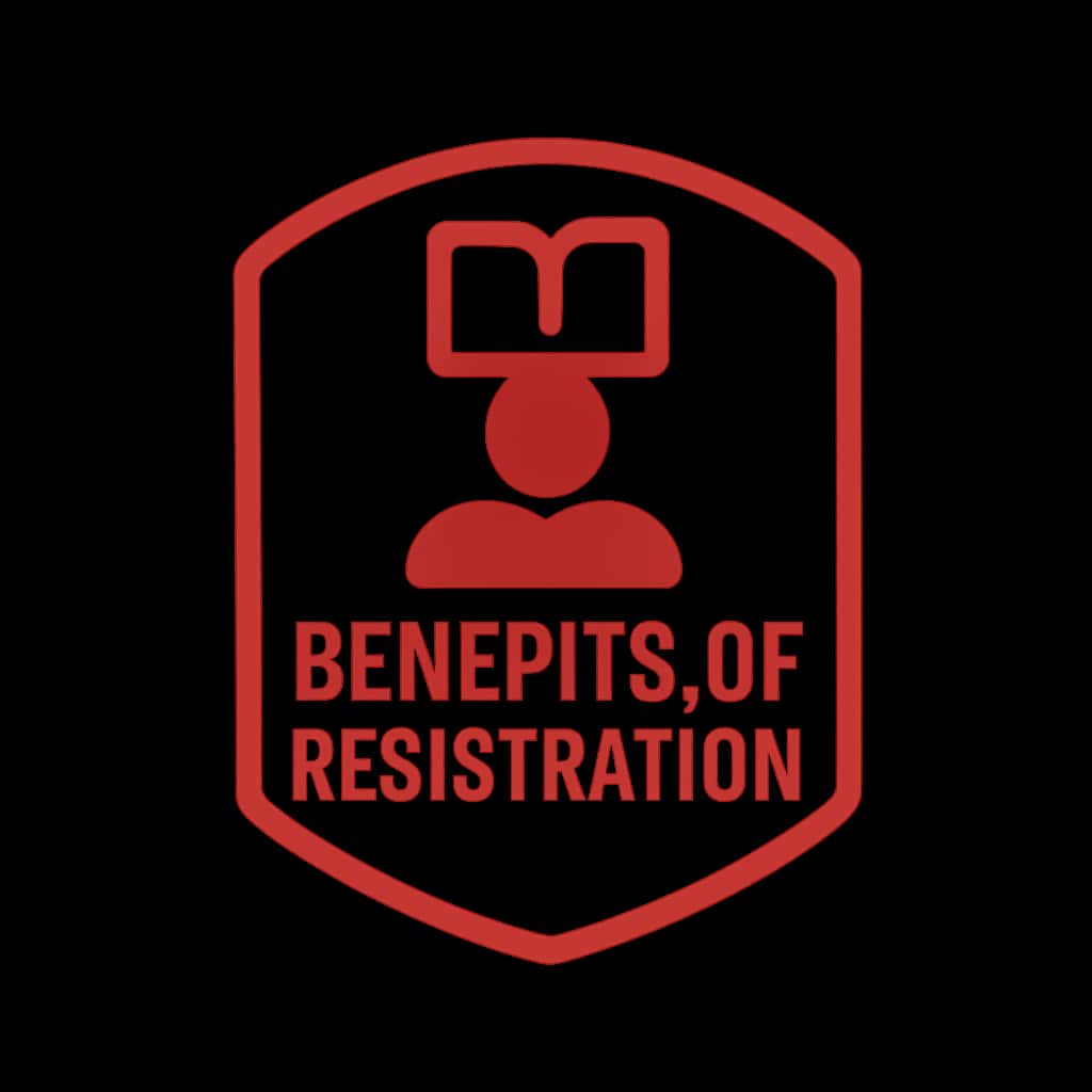 A badge design illustrating the advantages of Sagaslots registration.