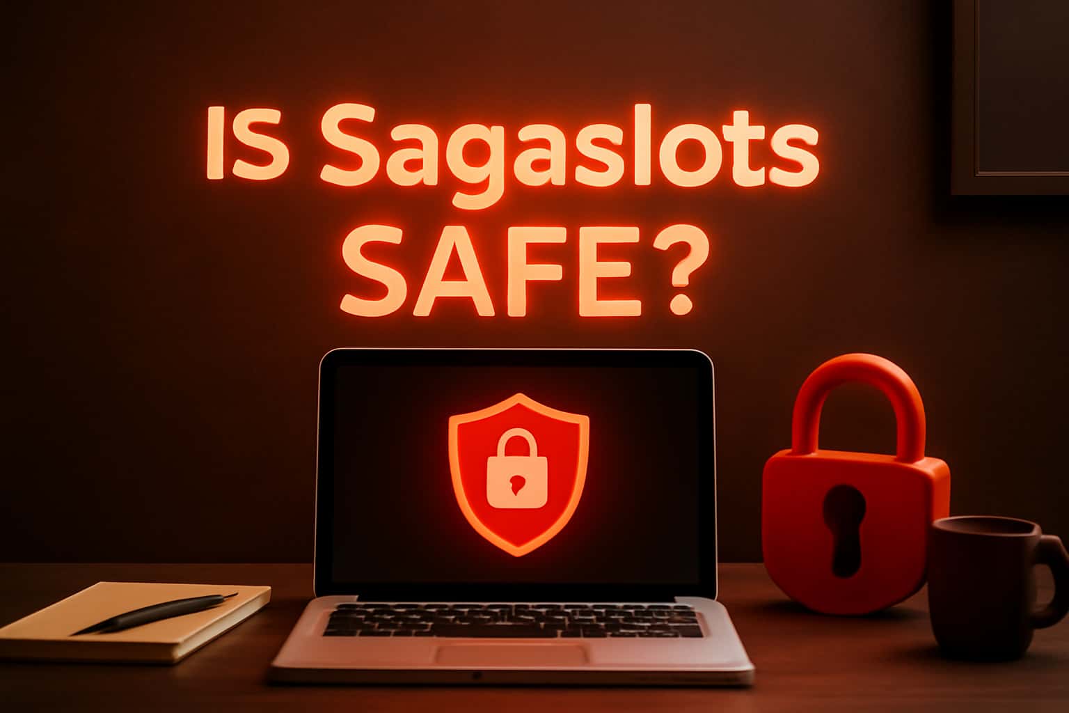 An informative scene depicting safety measures of Sagaslots.