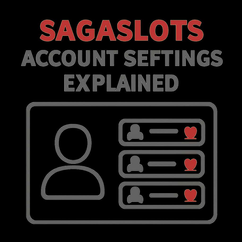 A diagram illustrating the process of managing Sagaslots account settings.