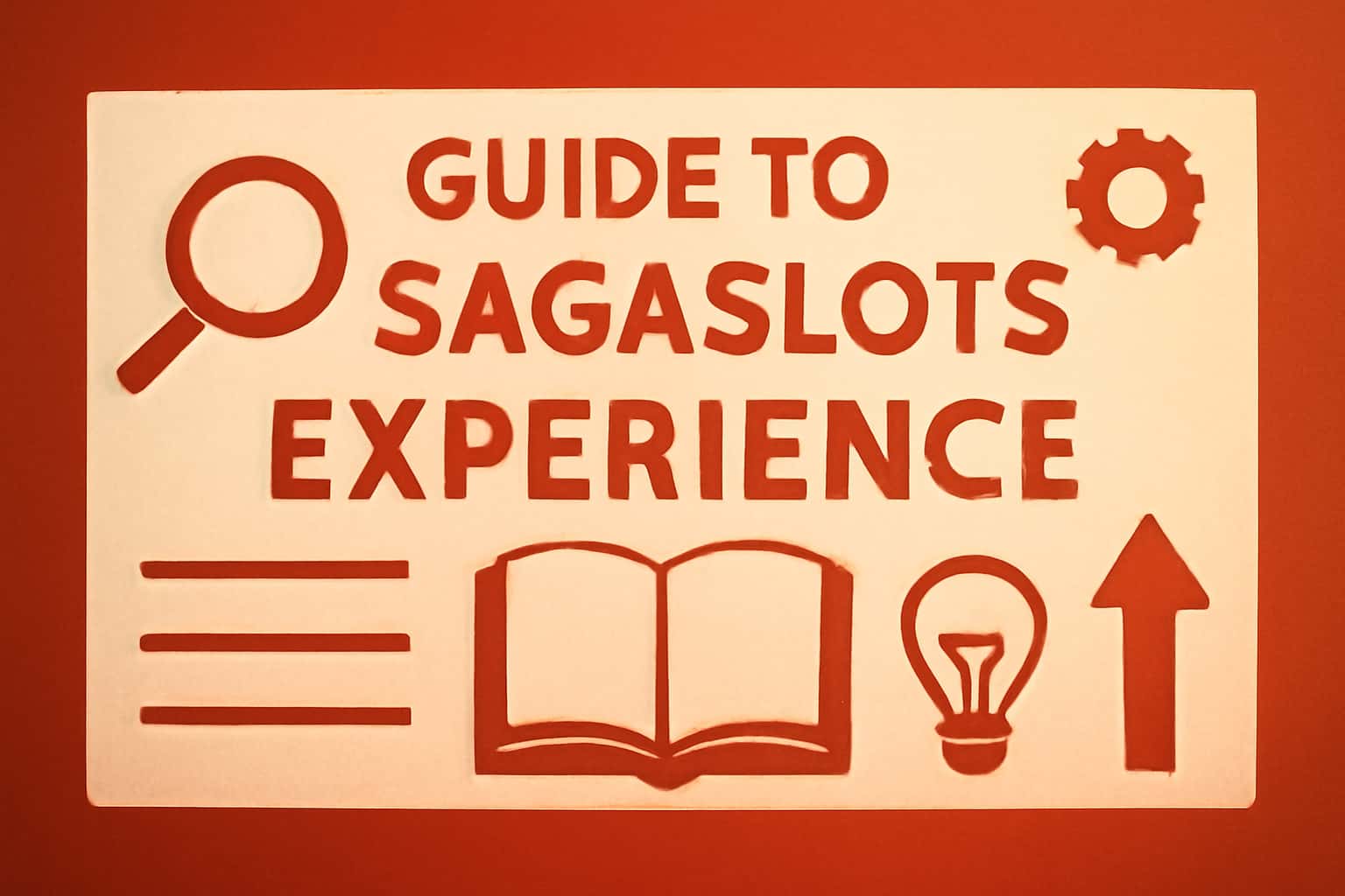 Informational scene illustrating the Guide to Sagaslots Experience