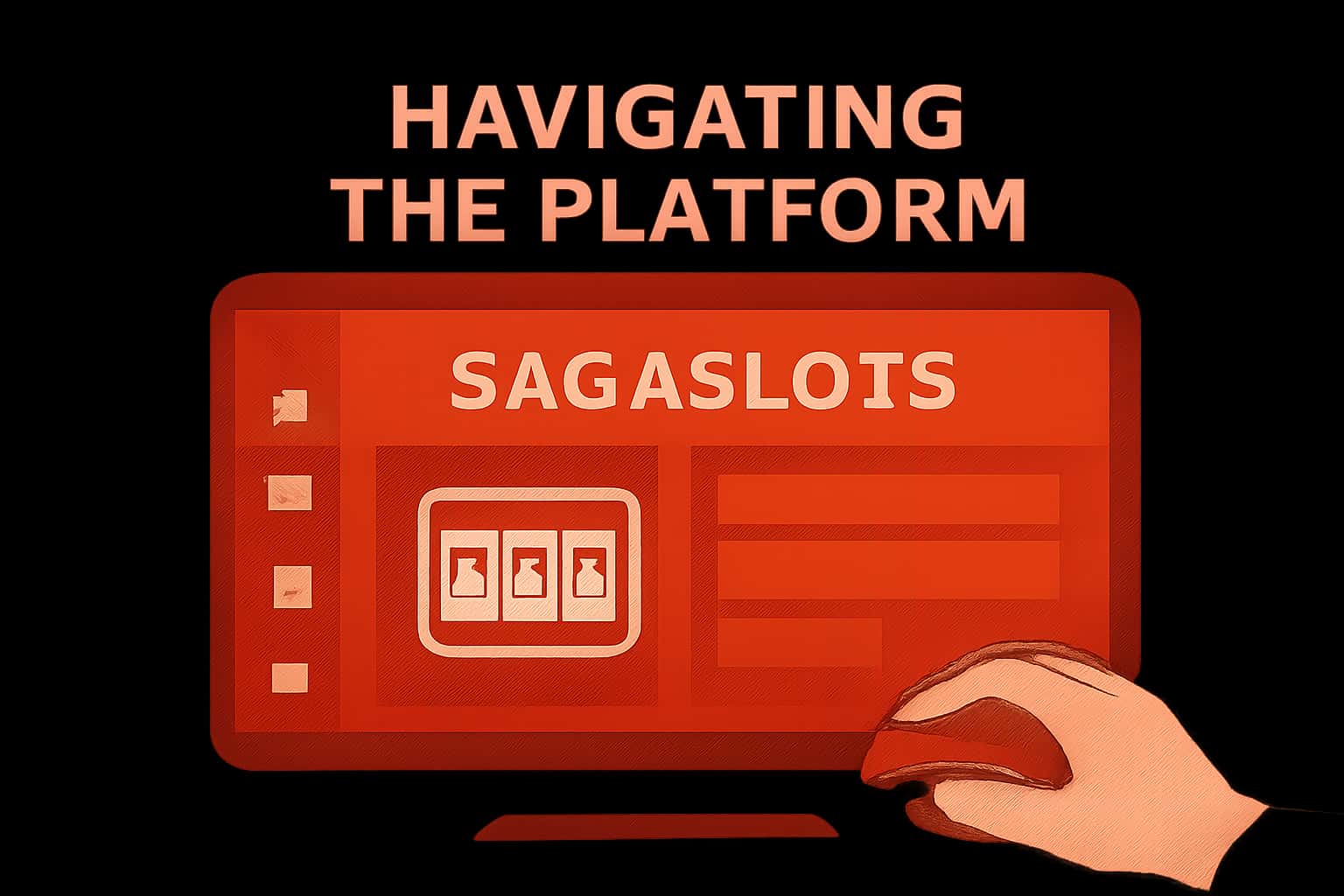 An informative representation of the Sagaslots platform interface.