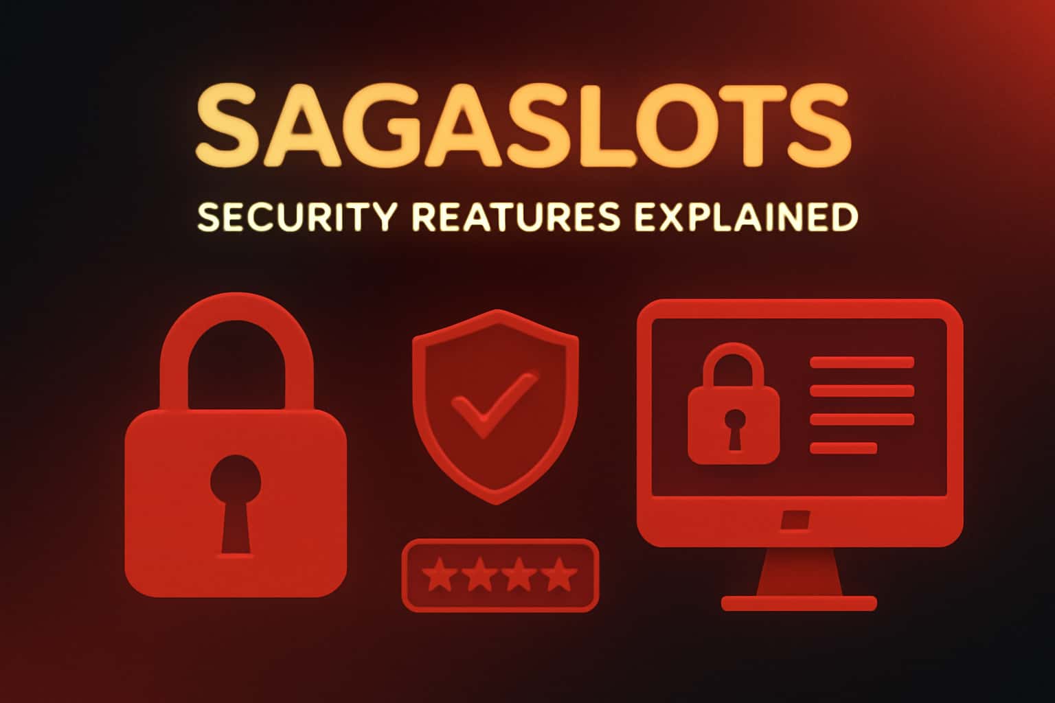 A high-tech image representing Sagaslots security features in a professional setting.
