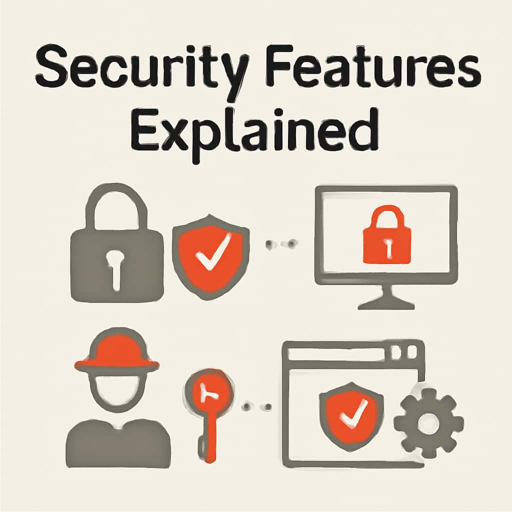An educational diagram illustrating Sagaslots security features.