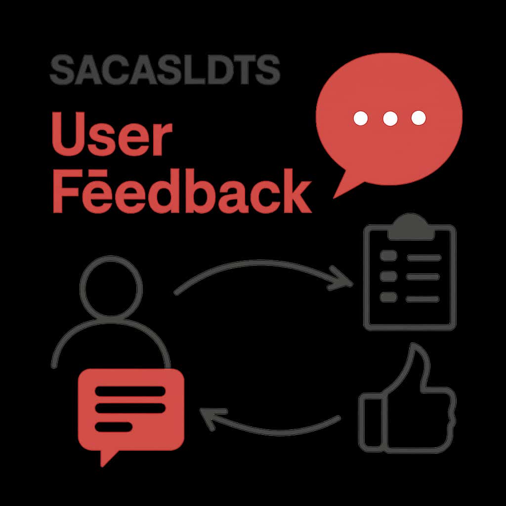 An educational diagram showing Sagaslots User Feedback process.