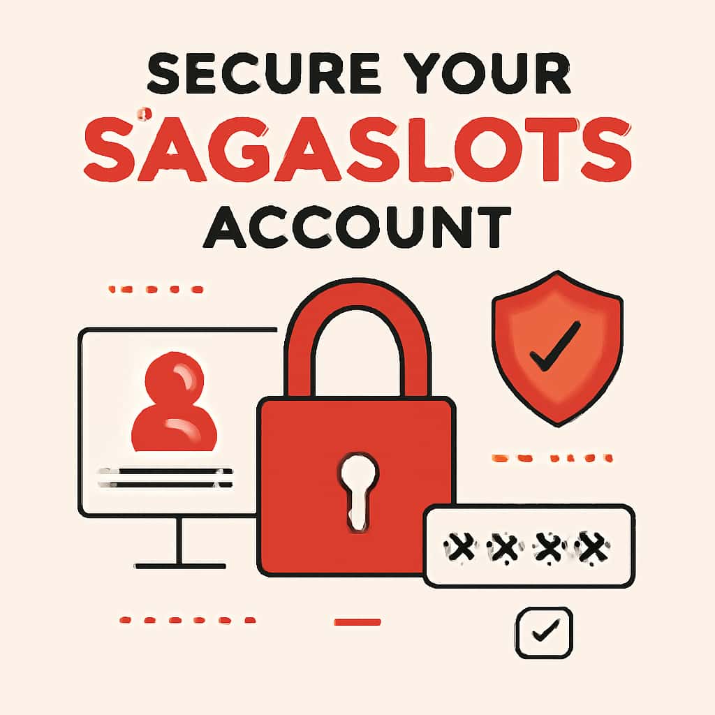Diagram illustrating Sagaslots account security measures.