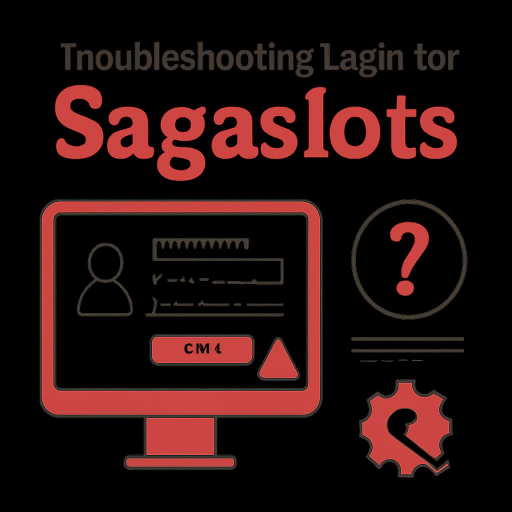 Diagram illustrating common login issues for Sagaslots.