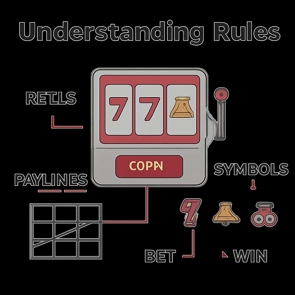 An educational diagram outlining Sagaslots rules.